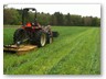 Mowing cover crop